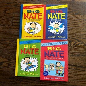 Lot of 4 Big Nate Books - Lincoln Peirce